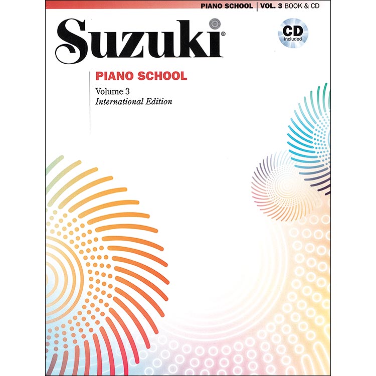 Suzuki Piano School, Volume 3, book with CD - International Edition