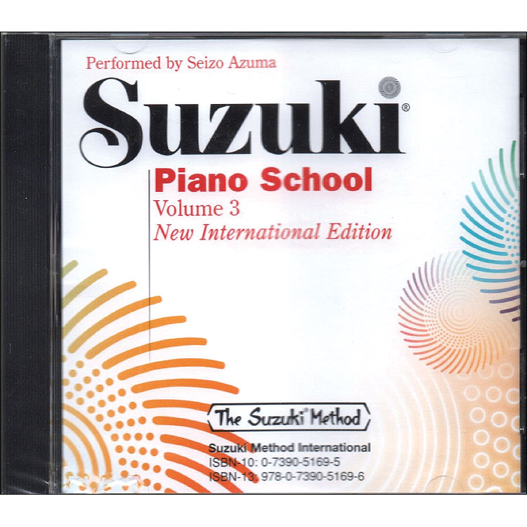 Suzuki Piano School, Volume 3 CD (Azuma) - International Edition