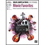 Movie Favorites for solos, duets, and trios, for cello or bass with online audio access (Alfred Music)
