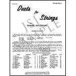 Duets for Strings, book 2, viola; Samuel Applebaum