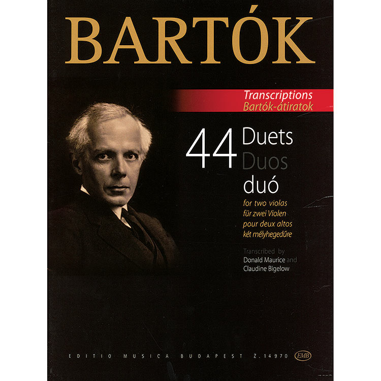 44 Duos for 2 Violas; Bela Bartok (Editio Musica Budapest)