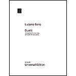 Duetti, arranged for two violas; Luciano Berio (Universal Edition)