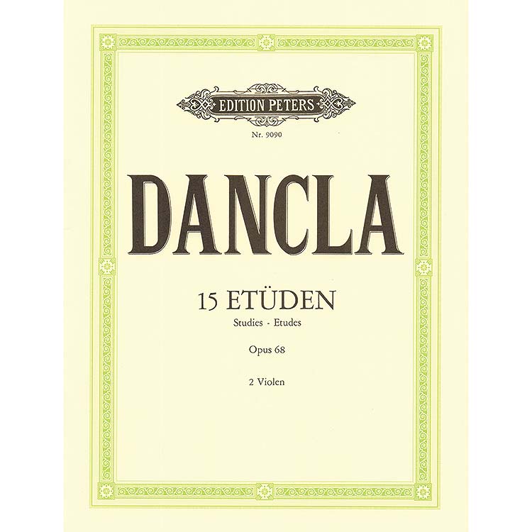 Fifteen Etudes, op.68, 2 violas; Dancla (Pet)