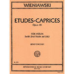 Etudes-Caprices (6), op. 18, 2 violins; Wieniawski (International)