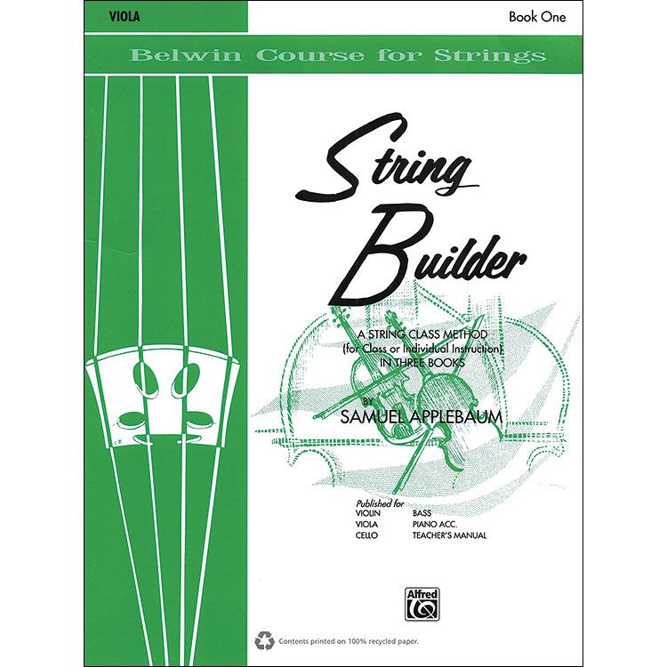 String Builder, book 1, viola; Samuel Applebaum (Alfred)