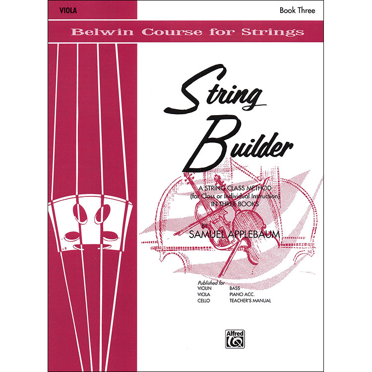 String Builder, book 3, viola; Samuel Applebaum (Alfred)