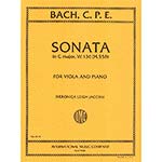 Sonata in C Major, Viola, W.136; Carl Phillip Emanuel Bach (International)