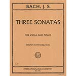 Three Gamba Sonatas BWV 1027-29, viola and piano (Katims); Johann Sebastian Bach (International)