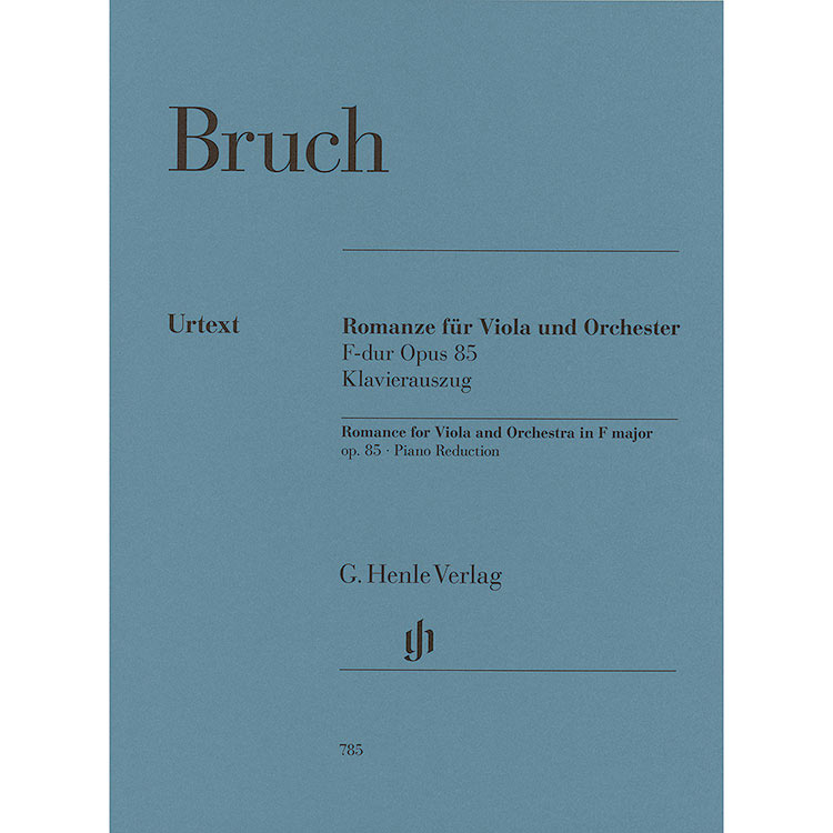 Romance, op.85, viola and piano (urtext); Max Bruch
