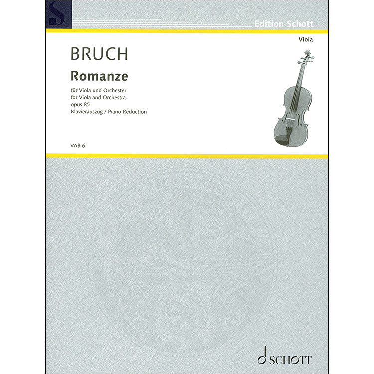 Romance, Op.85 for viola and piano; Max Bruch