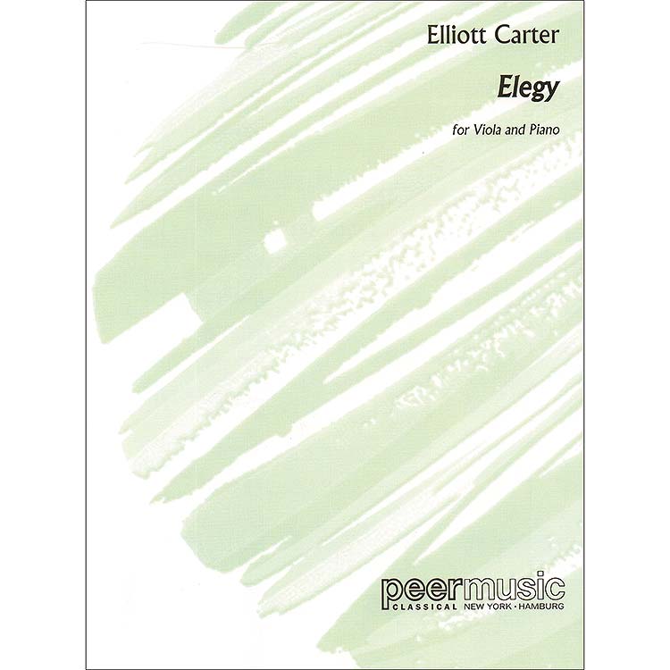 Elegy, viola and piano; Carter (PI)