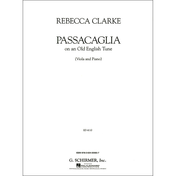Passacaglia on an Old English Tune, viola; Rebecca Clarke (G. Schirmer)