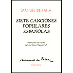 Seven Popular Spanish Songs for viola and piano; Manuel de Falla (Manuel de Falla Ediciones)