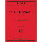 Salut d'Amour, opus 12 for viola and piano; Edward Elgar (International)