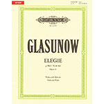 Elegie in G Minor, op.44 for viola and piano; Alexander Glazunov (Peters Edition)