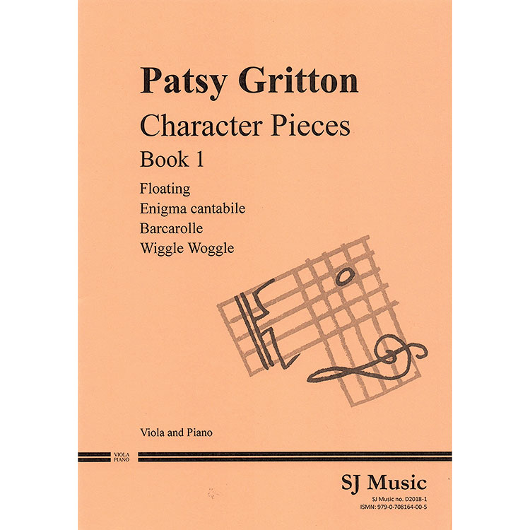 Character Pieces, Book 1, viola, Patsy Gritton (SJ Music Publications)