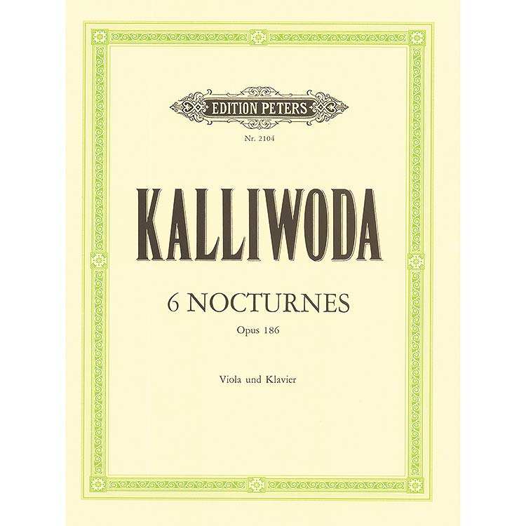 Six Nocturnes, op. 186 for viola and piano; Johannes Wenzeslaus Kalliwoda - Edition Peters