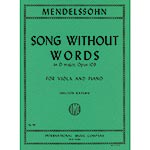 Song without Words in D Major, Op.109 for viola and piano; Felix Mendelssohn