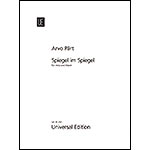 Spiegel im Spiegel, for viola and piano; Arvo Part (Universal Edition)