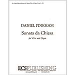 Sonata de Chiesa for viola and organ; Daniel Pinkham (E. C. Schirmer)