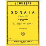 Sonata 'Arpeggione' D. 821, viola and piano; Franz Schubert (International)