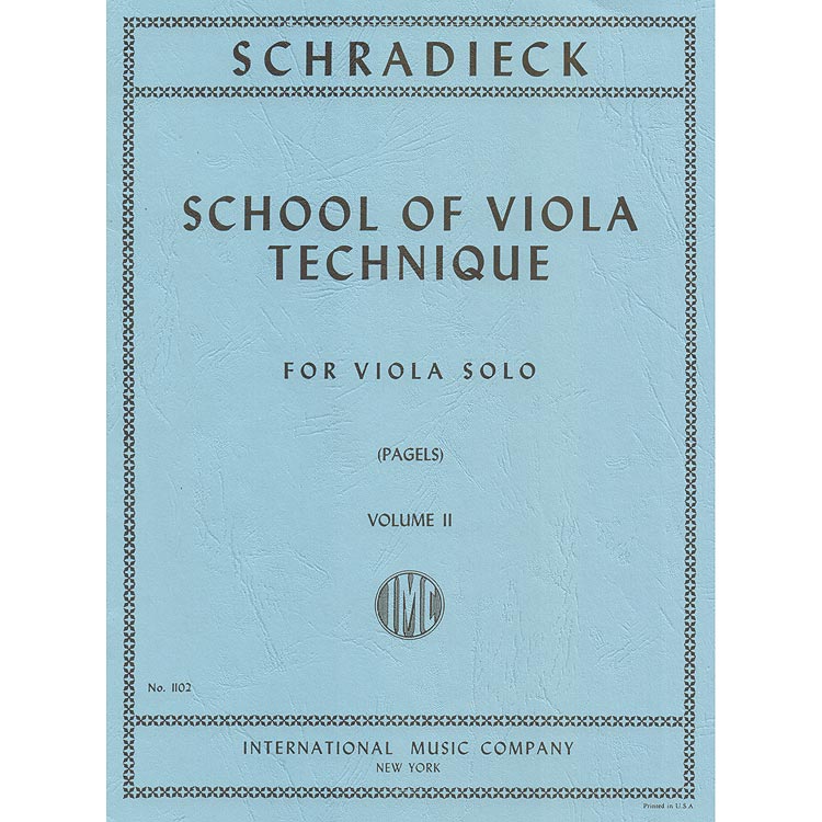 School of Technique, Book 2, Viola; Schradieck (Int)