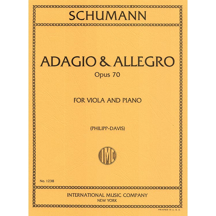 Adagio and Allegro, op. 70, viola; Robert Schumann (International)