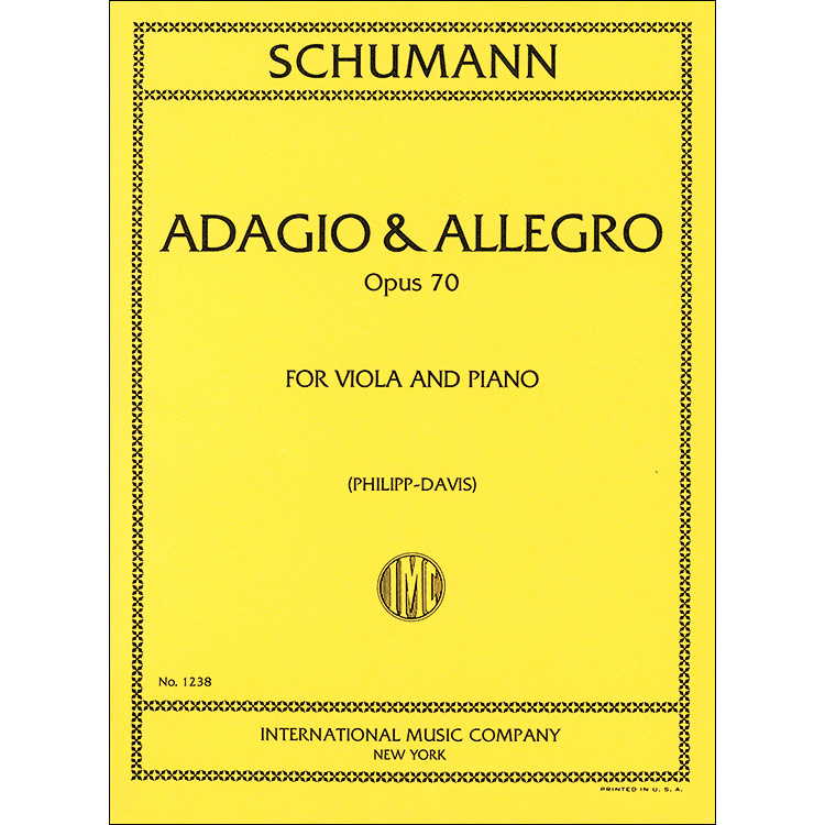 Adagio and Allegro, op. 70, viola; Robert Schumann (International)