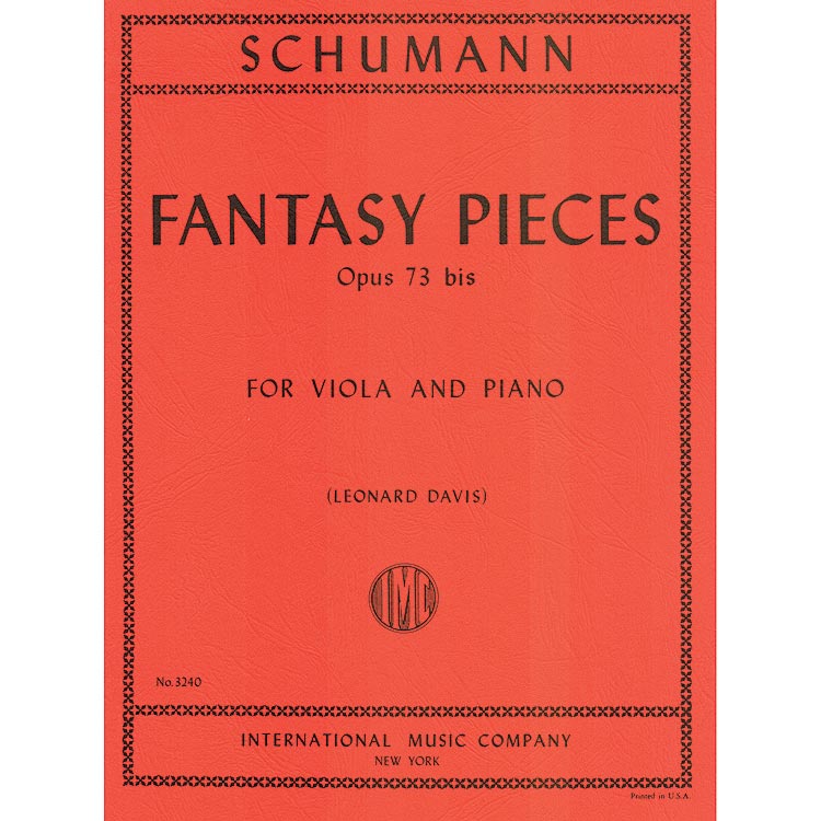 Fantasy Pieces, Viola; Schumann (Int)