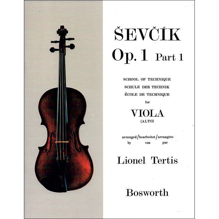 School of Technic for Viola, opus 1/1; Otakar Sevcik (Bosworth)