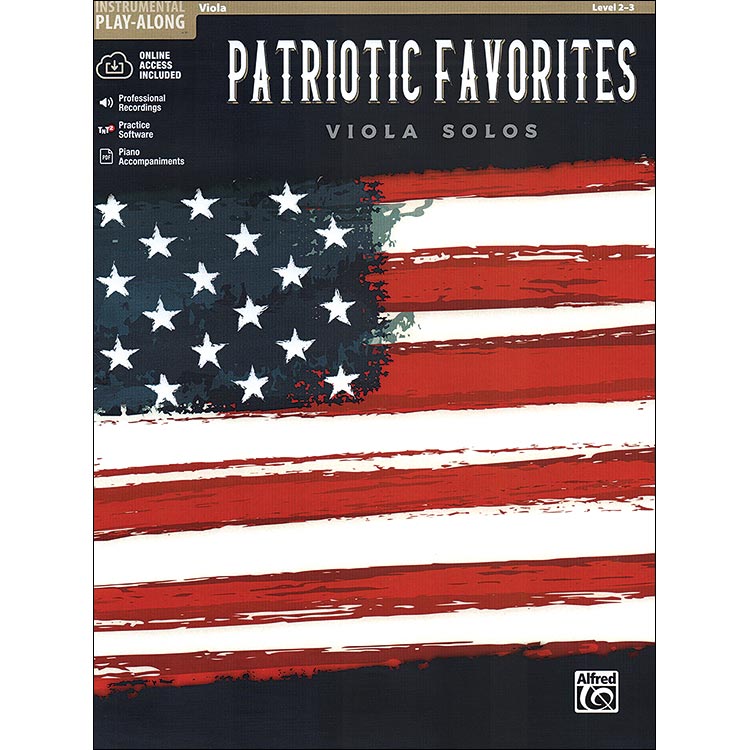 Patriotic Favorites for solo viola, with online audio access (Alfred)