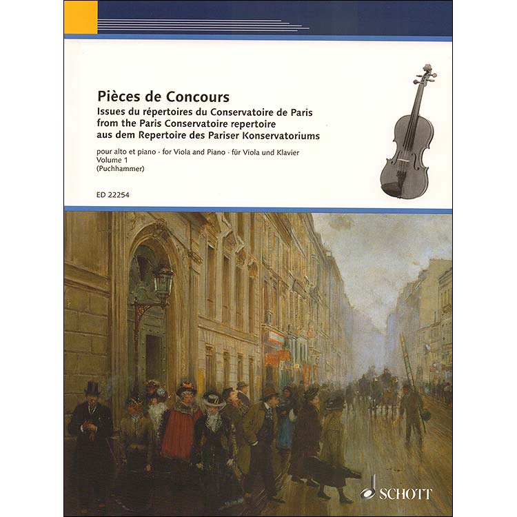 Pieces de Concours, volume 1 for viola and piano; Various Composers (Schott Editions)