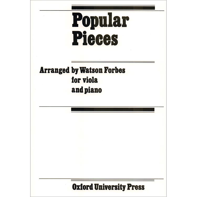 Popular Pieces For Viola, with piano (Warson Forbes) Various (Oxford University Press)