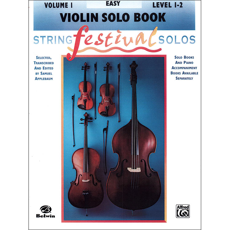 String Festival Solos, Book 1, for violin, easy; Samuel Applebaum (Alfred)