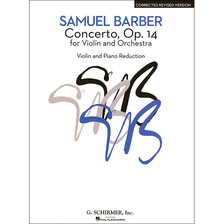 Concerto, Op. 14 for violin and piano (revised edition); Samuel Barber (Schirmer)