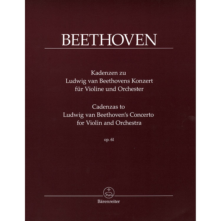 Cadenzas to Beethoven Violin Concerto, Op.61
