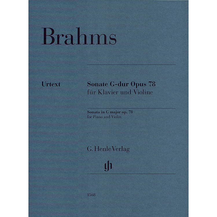 Sonata in G Major, Op. 78, for violin and piano (revised urtext); Johannes Brahms (Henle)