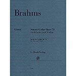 Sonata in G Major, Op. 78, for violin and piano (revised urtext); Johannes Brahms (Henle)