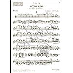 Concerto Op. 15, for violin and piano; Benjamin Britten