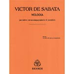 Melodia for violin and piano; Victor de Sabata (G. Ricordi)