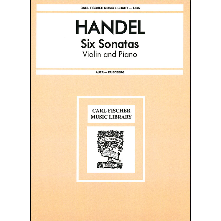 Six Sonatas for violin and piano; George Frederic Handel