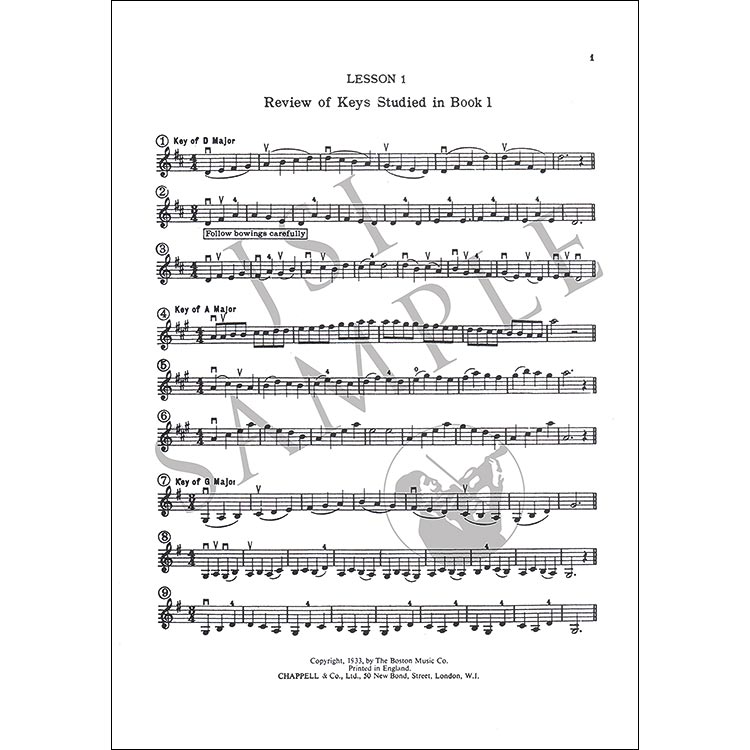 A Tune a Day, Book 2, for violin; C. Paul Herfurth (Boston Music