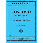 Concerto in C Major, Op.48, for violin and piano; Dmitry Kabalevsky