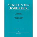 Concerto in E minor, Op.64 for violin and piano (1st edition, 1844) (urtext); Felix Mendelssohn