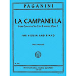 La Campanella, for violin and piano (Kreisler); Niccolo Paganini