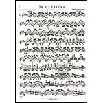 Twenty-Four Caprices, Op. 1, solo violin (Galamian); Nicolo Paganini (International)