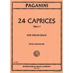 Twenty-Four Caprices, Op. 1, solo violin (Galamian); Nicolo Paganini (International)