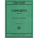 Concerto, opus 8 for violin and piano; Leo Portnoff (International)