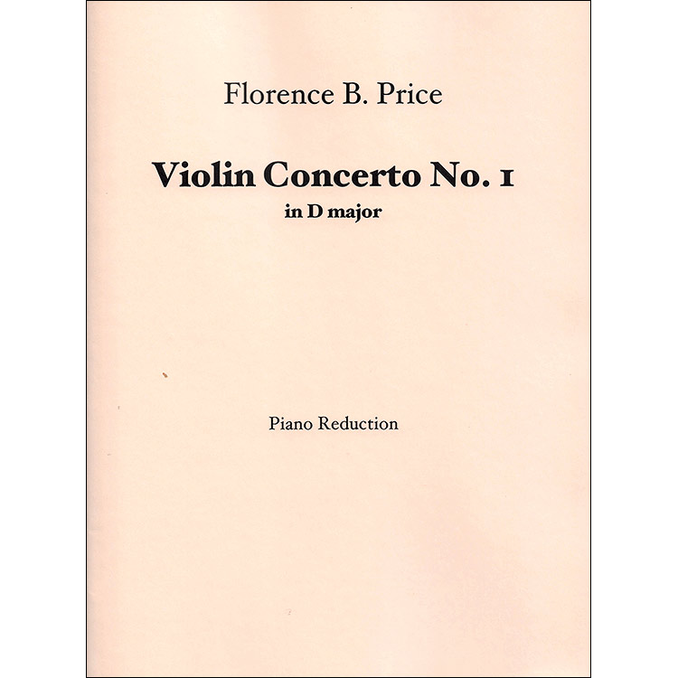 Concerto No. 1 in D Major for Violin and Piano; Florence Price (Schirmer)