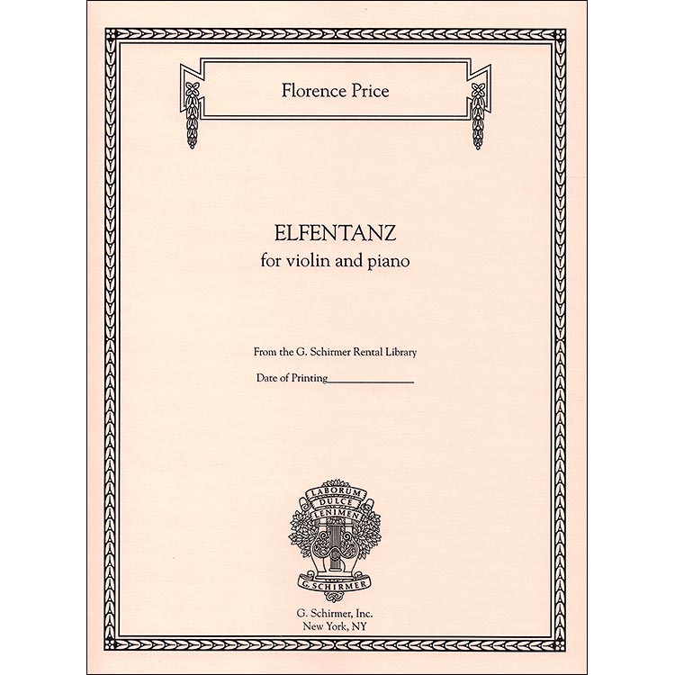 Elfentanz for violin and piano; Florence Price (Schirmer)